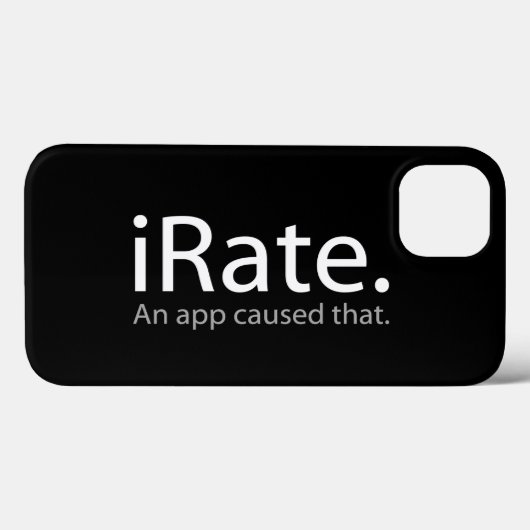 iRate - Een app heeft dat veroorzaakt!!! Case-Mate iPhone Case (Achterkant (horizontaal))