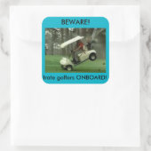 Irate golfers aan boord sticker (Tas)