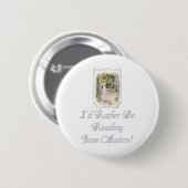 IRBR Jane Austen. Buttonnen, 2 vormen, 6 maten Ronde Button 5,7 Cm (Voorkant /achterkant)