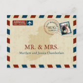 Ireland Airmail | Huwelijk Dank u Briefkaart (Voorkant)