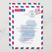 Ireland Airmail Wedding Kaart (Voorkant / Achterkant)