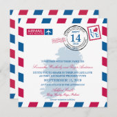 Ireland Airmail Wedding Kaart (Voorkant / Achterkant)