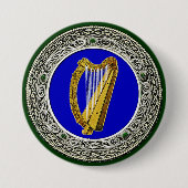Ireland Arms Ronde Button 7,6 Cm (Voorkant)