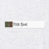 Ireland Art Deco Flag | Custom Iron-On Name Label (Design 1)