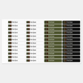 Ireland Art Deco Flag | Custom Iron-On Name Label (Vel)