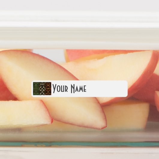 Ireland Art Deco Flag | Waterproof Name Label (Aangebracht)