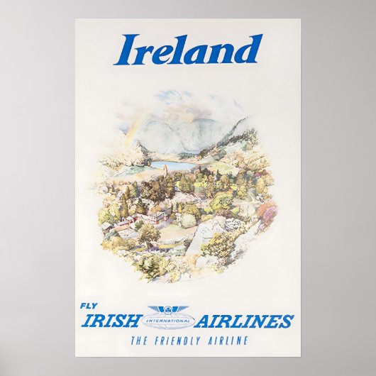 Ireland Art Travel Poster Irish Print (Voorkant)