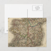 Ireland Atlas Map Briefkaart (Voorkant / Achterkant)
