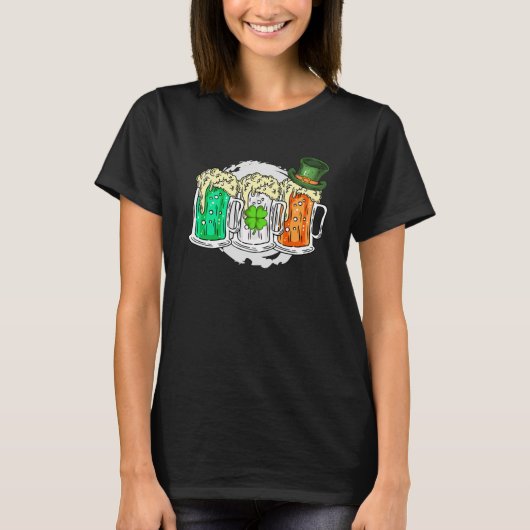Ireland beer Irish St Patrick's Day T-shirt (Voorkant)