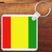 Ireland Carlow Castle, County GAA Vlag Sleutelhanger (Achterkant)