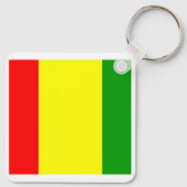 Ireland Carlow Castle, County GAA Vlag Sleutelhanger (Achterkant)