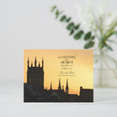 Ireland Castle Abbey Wedding Save the Date Aankondigingskaart (Staand voorkant)
