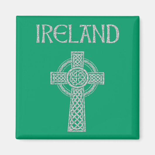 Ireland Celtic Cross Magnet (Voorkant)