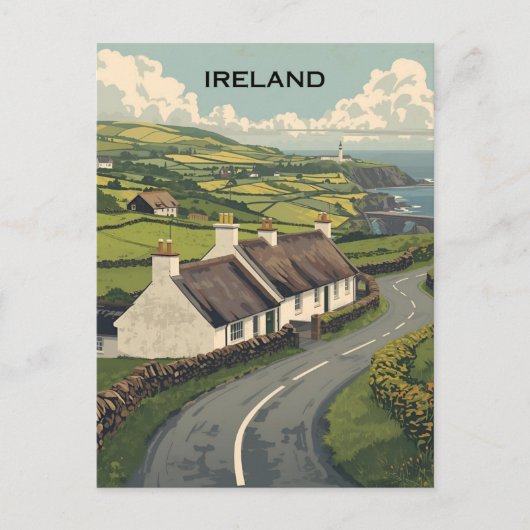 Ireland Cottage Briefkaart (Voorkant)