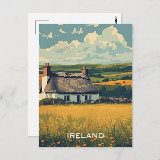 Ireland Cottage Briefkaart (Voorkant / Achterkant)
