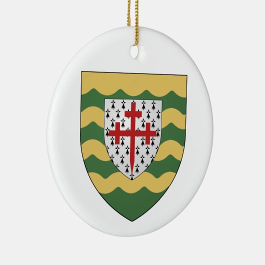 Ireland County Donegal Ceramic Kerstversiering Keramisch Ornament (Rechts)