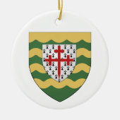 Ireland County Donegal Ceramic Kerstversiering Keramisch Ornament (Voorkant)