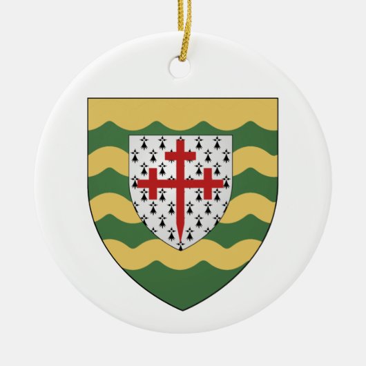 Ireland County Donegal Ceramic Kerstversiering Keramisch Ornament (Voorkant)