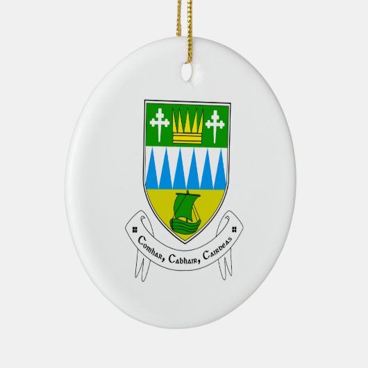 Ireland County Kerry Ceramic Kerstversiering Keramisch Ornament (Rechts)