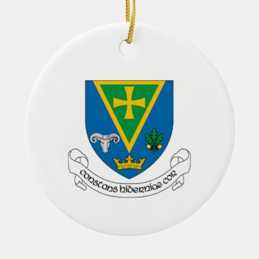 Ireland County Roscommon Kerstsierent Keramisch Ornament (Voorkant)