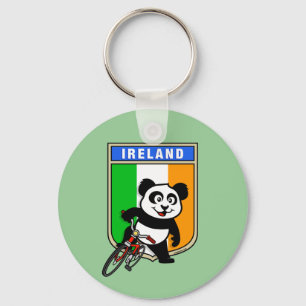 Ireland Cycling Panda Sleutelhanger