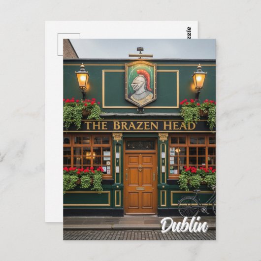 Ireland Dublin Pub Briefkaart (Voorkant / Achterkant)