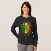 IRELAND Erin Go Bragh! Irish Harp T-shirt (Voorkant volledig)