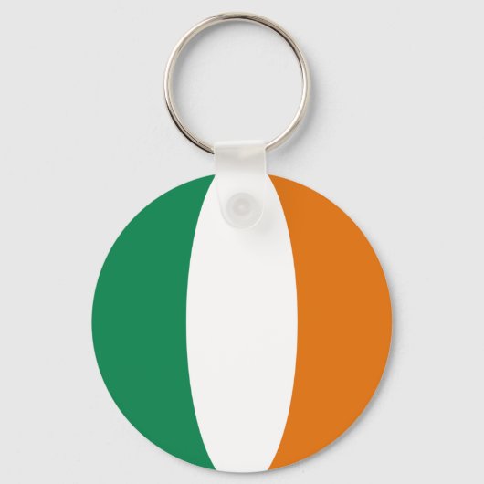 Ireland Fisheye Flag Sleutelhanger (Voorkant)