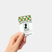 IRELAND FLAG Gepersonaliseerd Logo Foto-ID Naam Badge (Handheld)