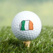 Ireland, flag, golf ball ⛳ golfballen (Insitu Shirt)