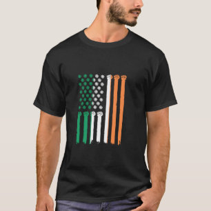 Ireland Flag Handfist Irish Pride Irish Roots USA T-shirt