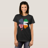 Ireland Flag Irish St Patrick s Day USA Flag Lucky T-shirt (Voorkant volledig)