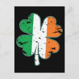 Ireland Flag Patriotic Irish Clover St.Patty's Day Briefkaart