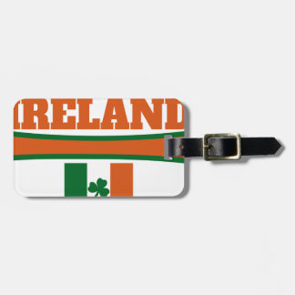 Ireland Flag Rugby Ball Bagagelabel