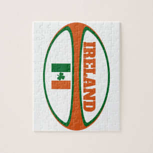 Ireland Flag Rugby Ball Legpuzzel
