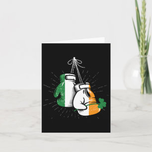 Ireland Flag Shamrock Irish Boxing Glove - Boxer Kaart