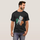 Ireland Flag Shamrock St Patrick'S Day T-shirt (Voorkant volledig)