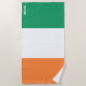 Ireland Flag Splendid Patriotic Strandlaken (Voorkant)