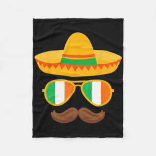 Ireland Flag Sungles Irish Cinco de Mayo Mexican B Fleece Deken