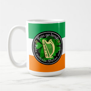 Ireland forever/Erin go bragh/1 blood/people/harp Koffiemok