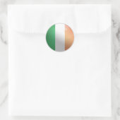 Ireland Glossy Circle Flag Ronde Sticker (Tas)