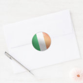 Ireland Glossy Circle Flag Ronde Sticker (Envelop)
