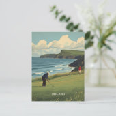 Ireland Golfing Briefkaart (Staand voorkant)