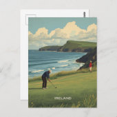 Ireland Golfing Briefkaart (Voorkant / Achterkant)