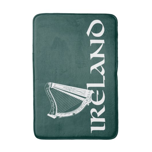 Ireland Harp Design, Irish Harp Badmat (Voorkant Verticaal)