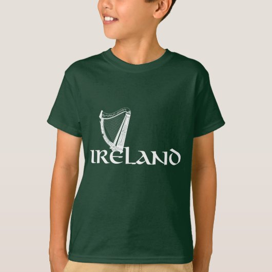 Ireland Harp Design, Irish Harp T-shirt (Voorkant)
