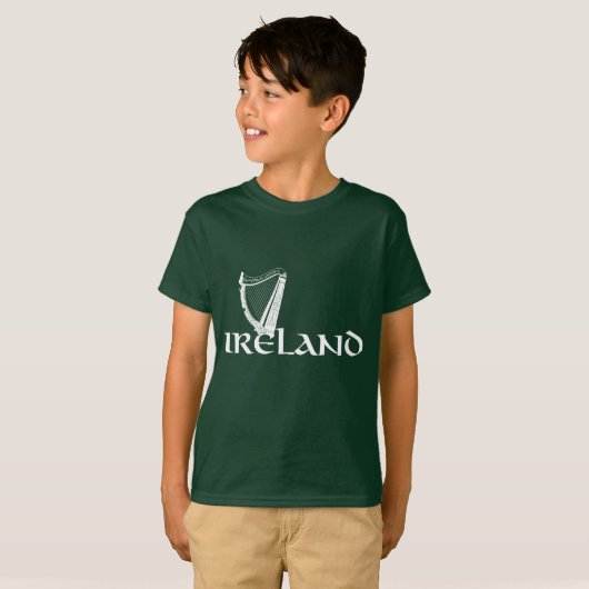 Ireland Harp Design, Irish Harp T-shirt (Voorkant volledig)