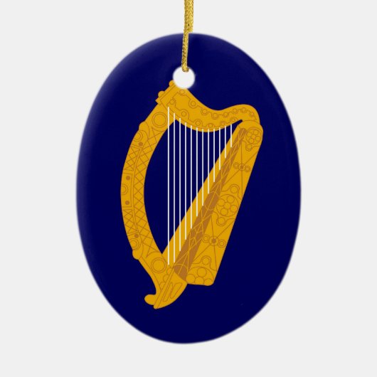 Ireland Harp en Anthem Ornament (Voorkant)
