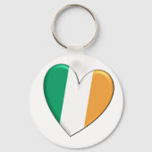 Ireland Heart Flag Sleutelhanger (Voorkant)