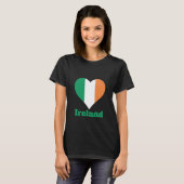 Ireland Heart Flag T-shirt (Voorkant volledig)